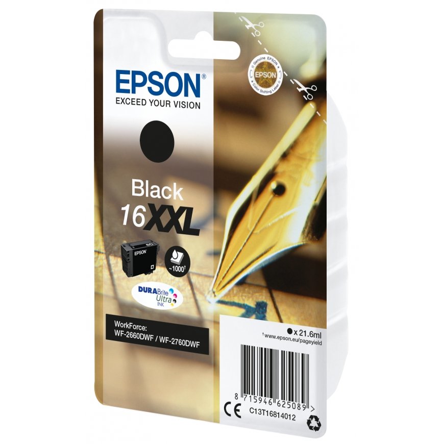 Epson C13T16814012 tindikassett 1 tk Originaal Extra (Super) High Yield Must – 2