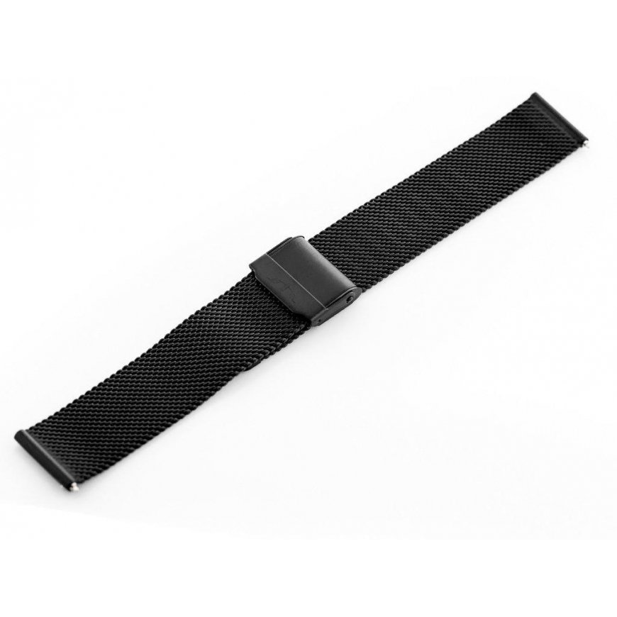 Bracelet Bisset (bb009e) - black 16mm – 3