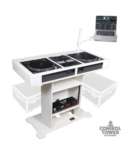 Mount DJ BOOTH TOWERS BK additional table corner mount
