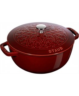 STAUB SPECIAL COCOTTE Round cast iron pot, lily, 3.5 ltr, grenadine