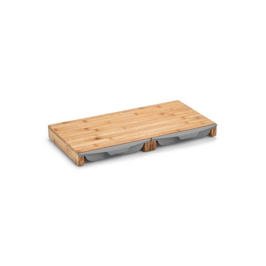 ZELLER Bamboo Cutting Board with Pull-Out