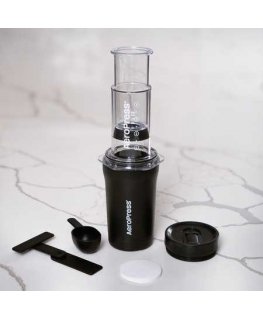 AeroPress Go Plus kahvinkeitin musta