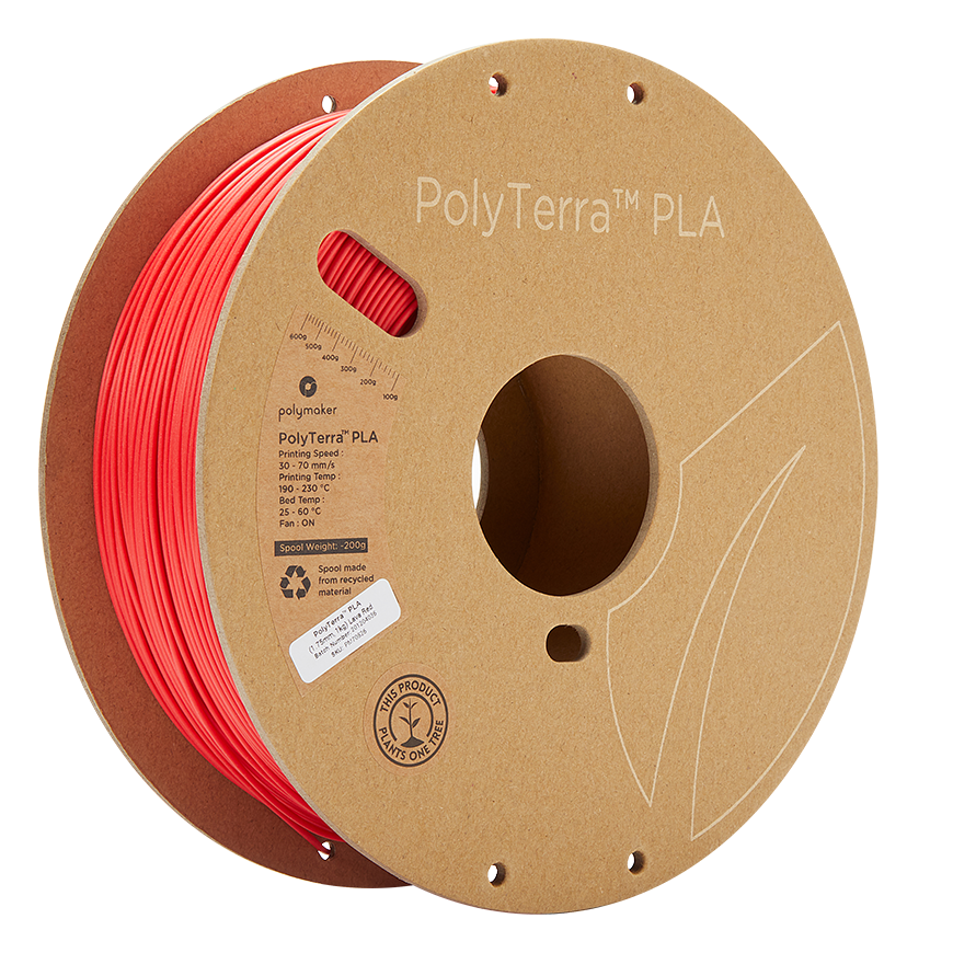 Polymaker PolyTerra PLA - 1kg - 1.75mm - Lava Red