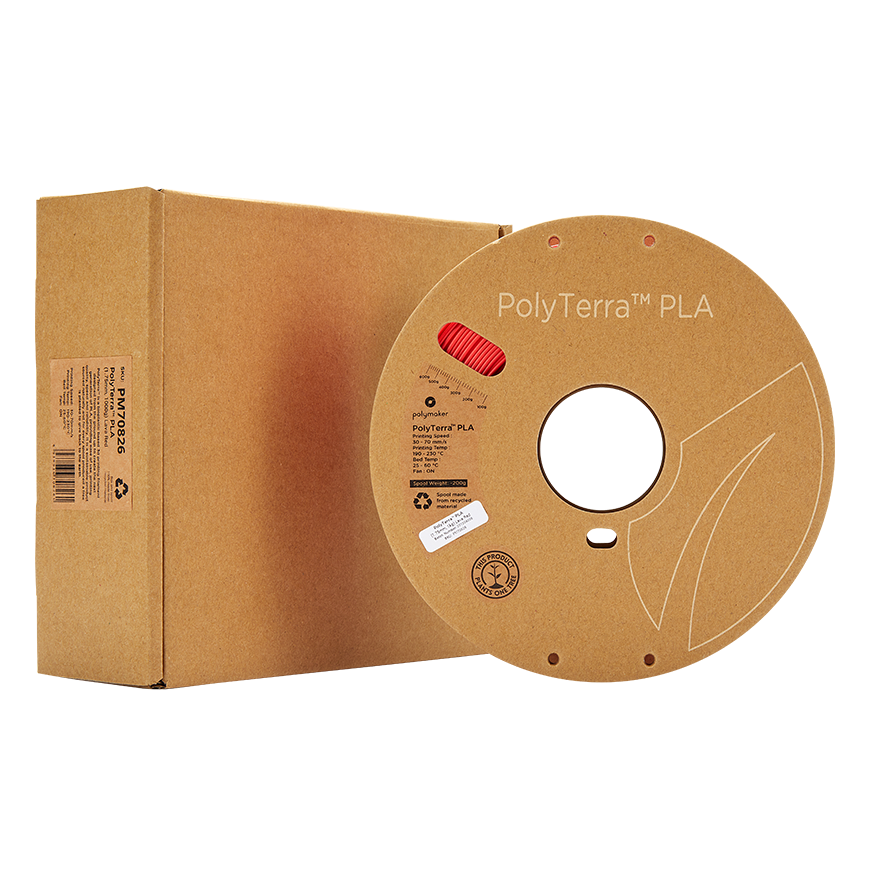 Polymaker PolyTerra PLA - 1kg - 1,75mm - Laavanpunainen – 4