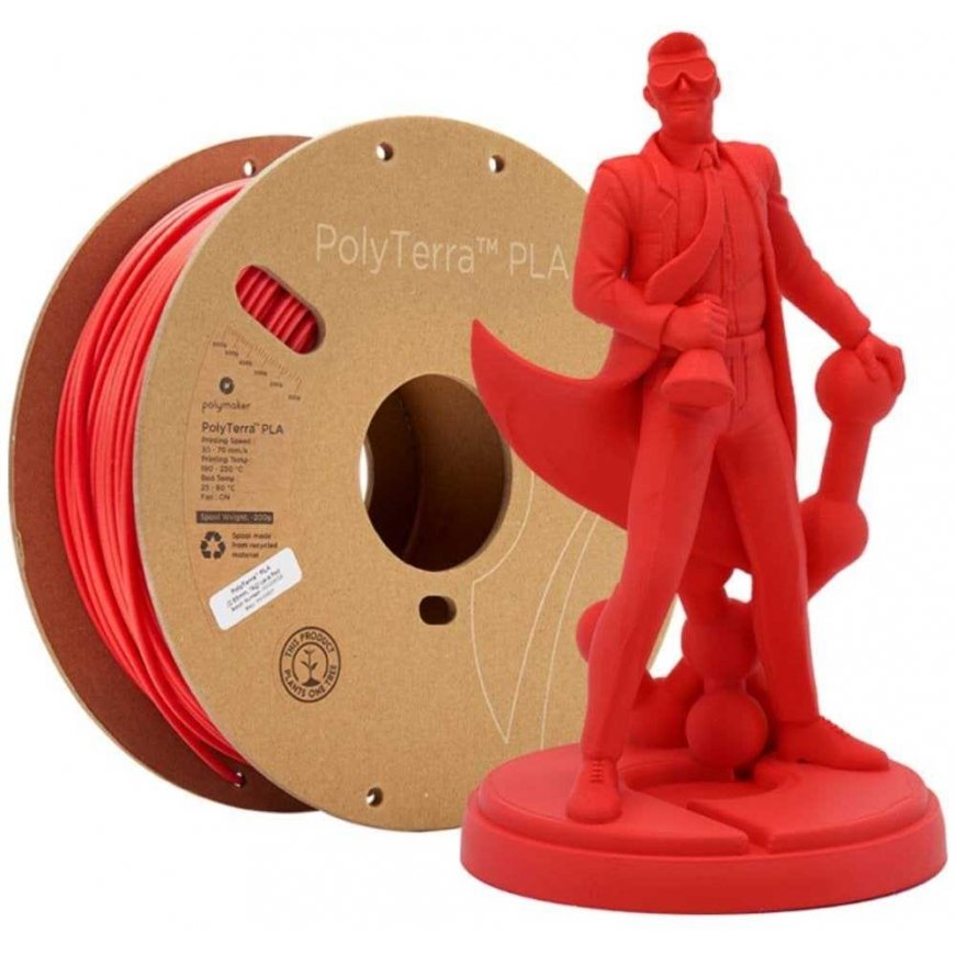 Polymaker PolyTerra PLA - 1kg - 1.75mm - Lava Red – 5