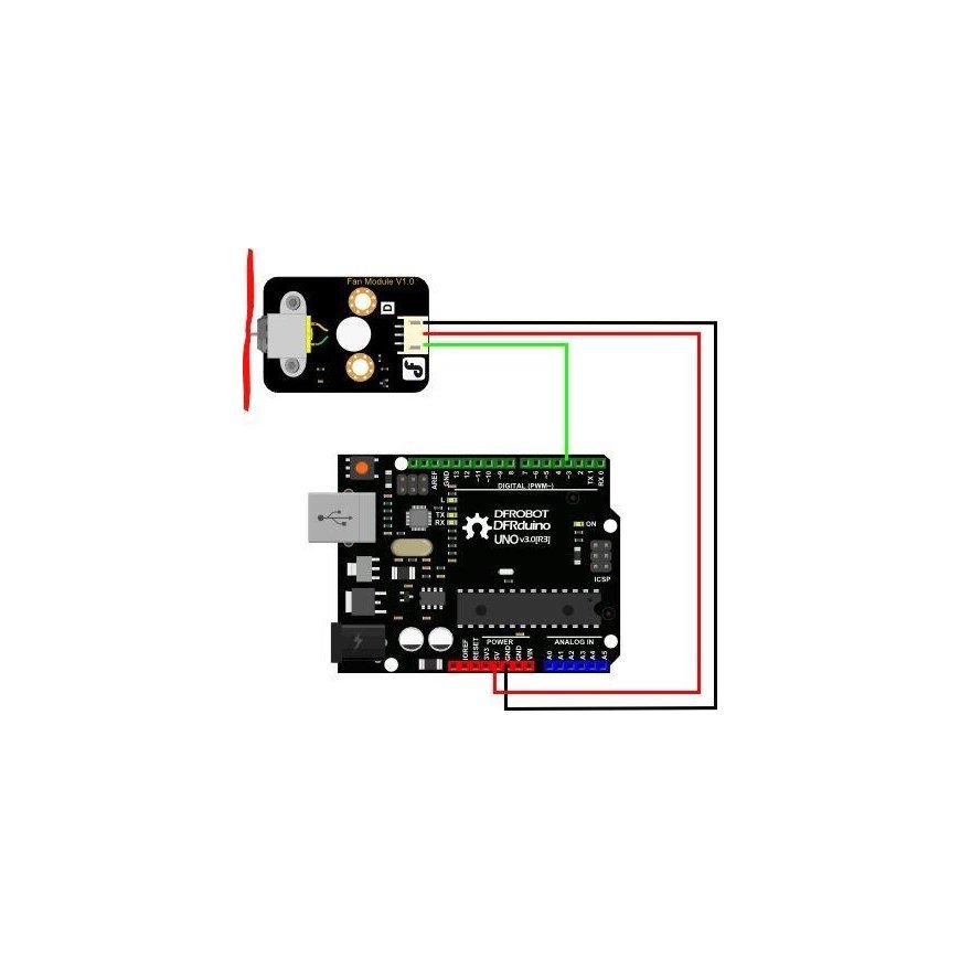 DFRobot Gravity - fan module with DC 3-6V – 3
