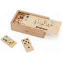 Viga Toys Medinis domino 2 viename – gyvūnai ir skaičiai Viga Toys Medinis domino 2 viename – gyvūnai ir skaičiai