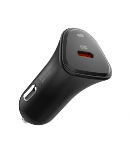 SPIGEN ESSENTIAL EV301 1-PORT CAR CHARGER 30W Black