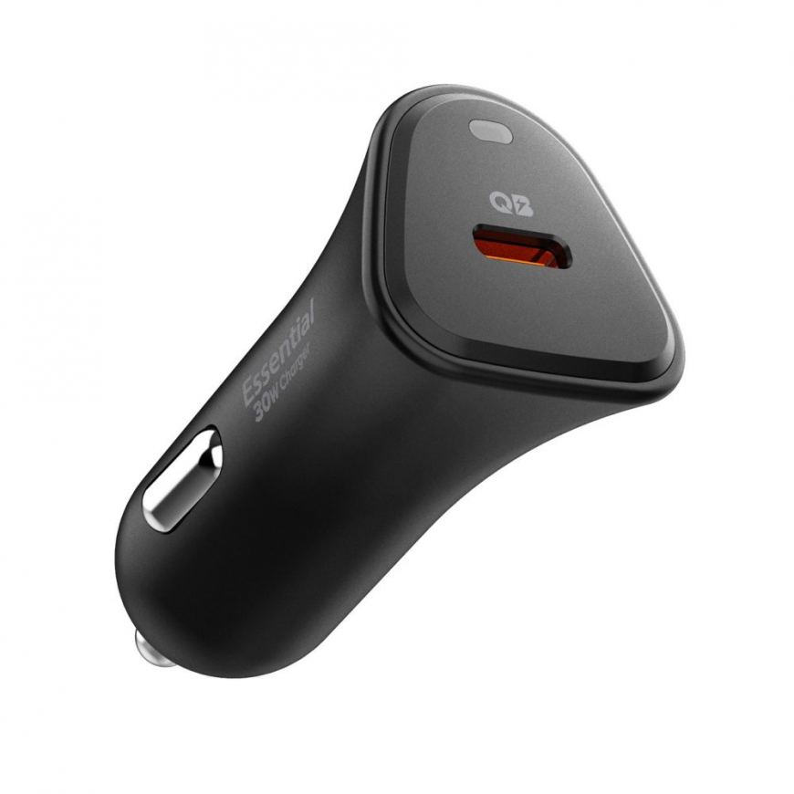 SPIGEN ESSENTIAL EV301 1-PORT CAR CHARGER 30W Black