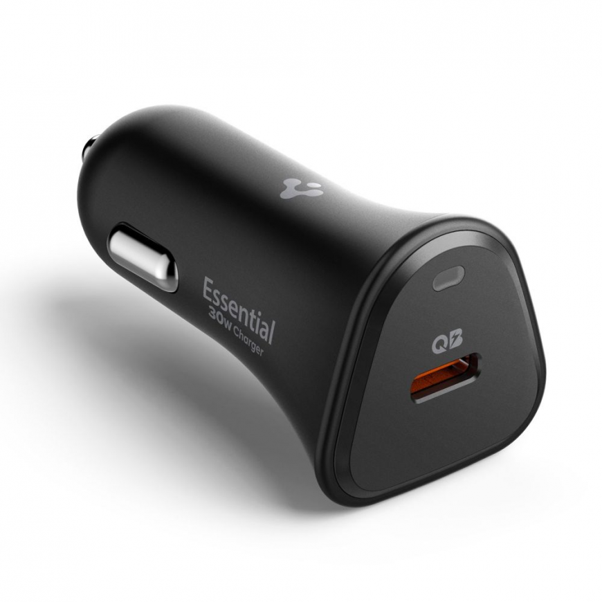 SPIGEN ESSENTIAL EV301 1-PORT CAR CHARGER 30W Juodas – 4