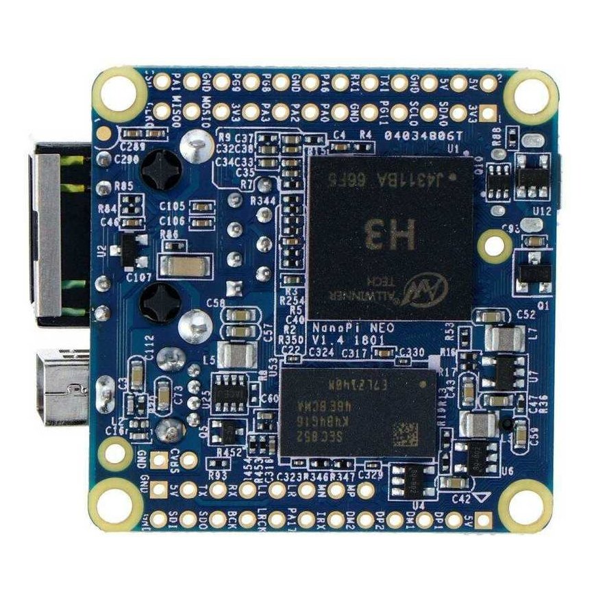 Friendlyarm NanoPi NEO v1.4 - Allwinner H3 keturių branduolių 1.2GHz + 512MB RAM - be jungčių – 3