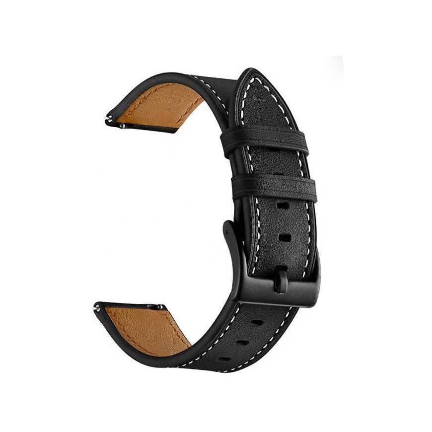 4Wrist Leather Strap - 22 mm Black