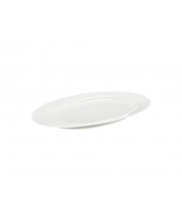Oval plate Aura White 30.5 cm AMBITION