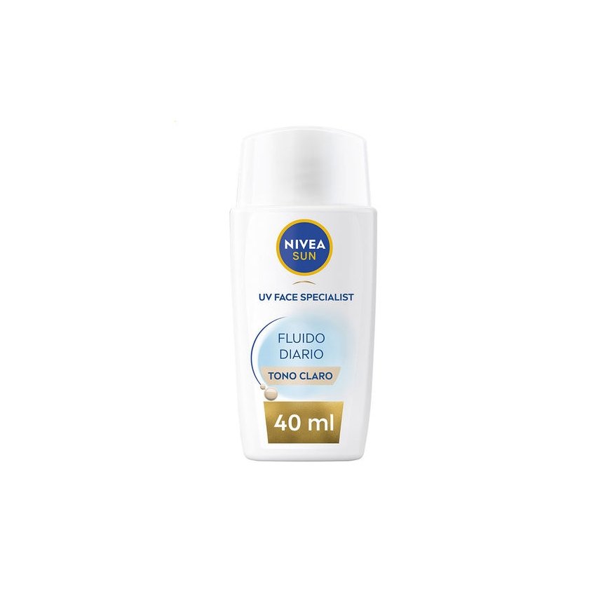 Nivea DAILY SUN FLUID kasvonsuoja SPF50+ vaalea sävy 40 ml