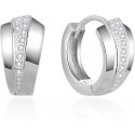 Beneto Stylish round earrings made of silver AGUC2673 Beneto Stylish round earrings made of silver AGUC2673