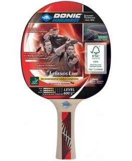 Donic Schildkröt Legends 600 table tennis equipment Red, Wood