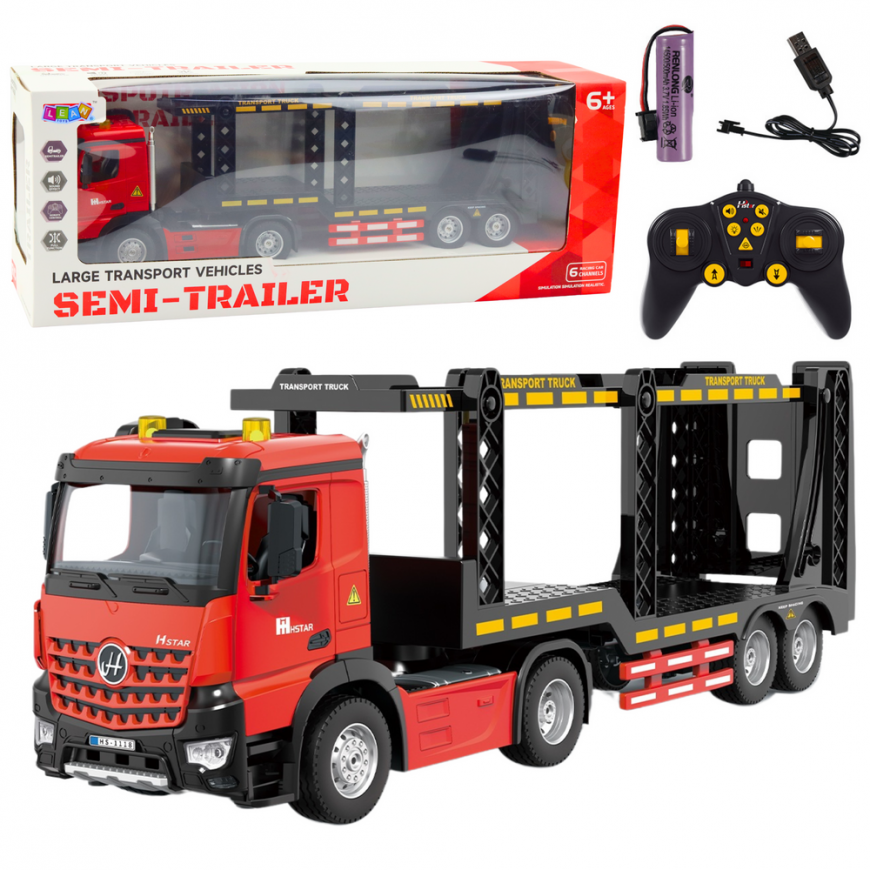 Lean Toys Remote Control Cargo Truck RC 2.4G 6CH