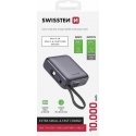Swissten Power Bank 10000 mAh with Built-In Cables USB-C and Lightning Swissten Power Bank 10000 mAh with Built-In Cables USB-C and Lightning