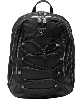 Guess, Certosa, nailonas, tekstilinis Crossbody krepšys, juodas, HMECRNP2209, 33 x 46 x 15 cm, Vyrams Vyrams
