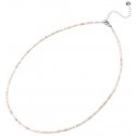 Agate Women's mineral necklace with pink opal POL-N10/47L Agate Women's mineral necklace with pink opal POL-N10/47L