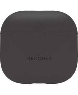 Silikoninis Decoded“ dėklas AirPods 4“ ausinėms – grafito spalvos