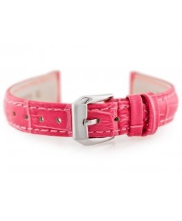 Pacific W64 leather watch strap - pink - 16mm