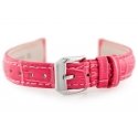 Pacific W64 leather watch strap - pink - 16mm Pacific W64 leather watch strap - pink - 16mm