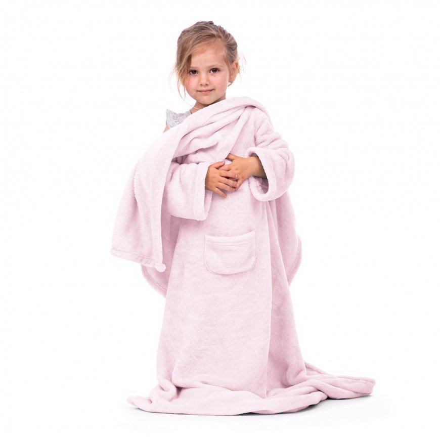 DecoKing Children's blanket lazykids powder pink 90 x 105 cm – 3