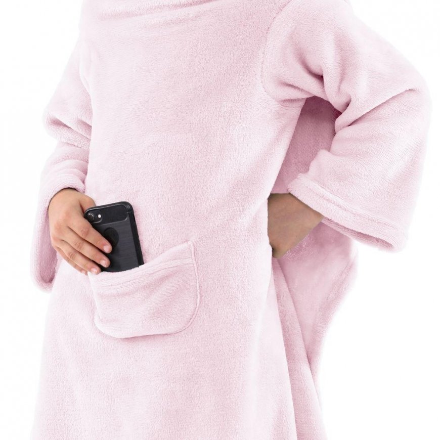 DecoKing Children's blanket lazykids powder pink 90 x 105 cm – 5