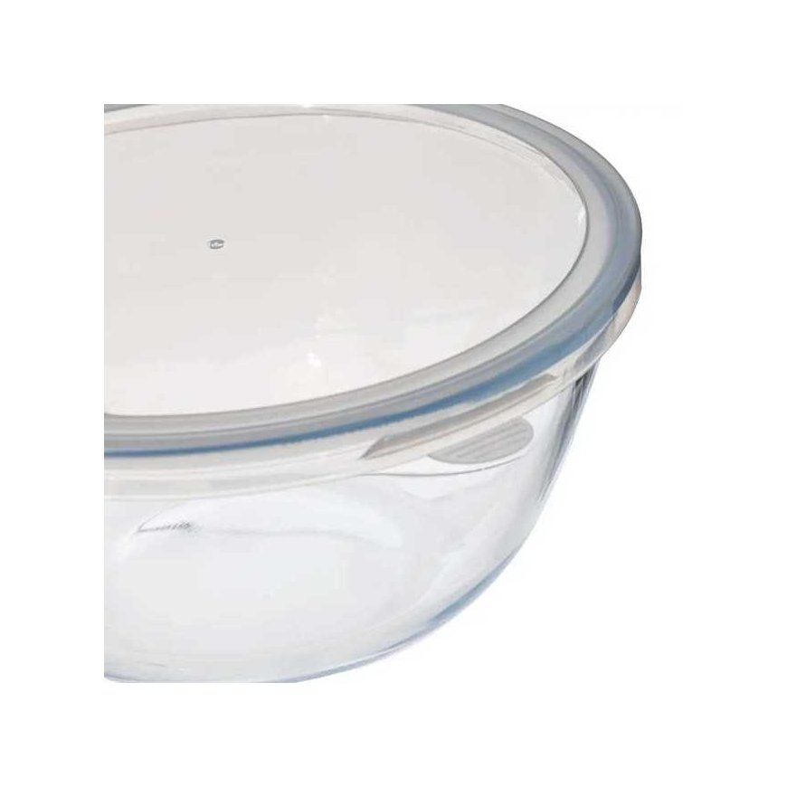 5five Simply Smart Glass Bowl with Lid, Clear Glass – 5