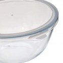 5five Simply Smart Glass Bowl with Lid, Clear Glass