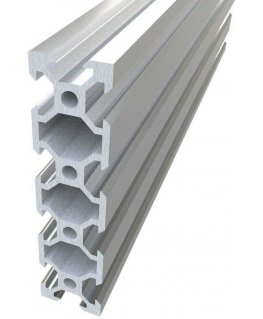 Porattu Openbuilds-alumiiniprofiili V-ura 2080 anodisoitu hopea 250mm