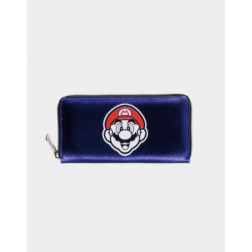 Nintendo Super Mario Summer Olympics AOP Zip Around Wallet Violet