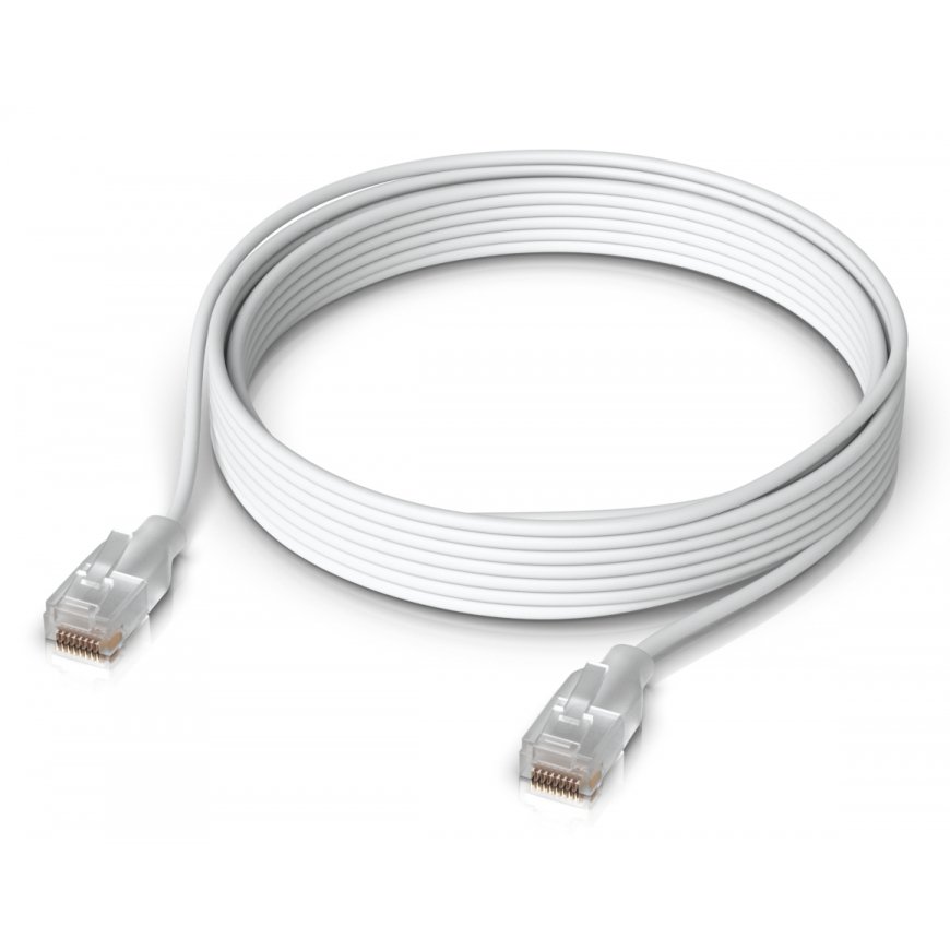 Ubiquiti UACC-Cable-Patch-EL-5M-W networking cable Translucent, White Cat6 – 2