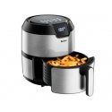 Tefal Easy Fry EY401D Viens 4,2 L Atsevišķs 1500 W Karstā gaisa fritētājs Melns, Nerūsējošs tērauds