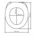 WENKO 18796100 toilet seat Hard toilet seat Duroplast, Stainless steel Black, White WENKO 18796100 toilet seat Hard toilet seat Duroplast, Stainless steel Black, White