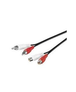 Microconnect AUDCH2 audio kabelis 1,5 m 2 x RCA Melns
