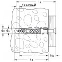 Fischer 518887 винтовой анкер/дюбель 20 шт 60 mm Fischer 518887 винтовой анкер/дюбель 20 шт 60 mm
