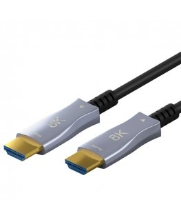 Goobay 65558 HDMI kabelis 20 m HDMI A tipo (standartinis) Juoda, Pilka