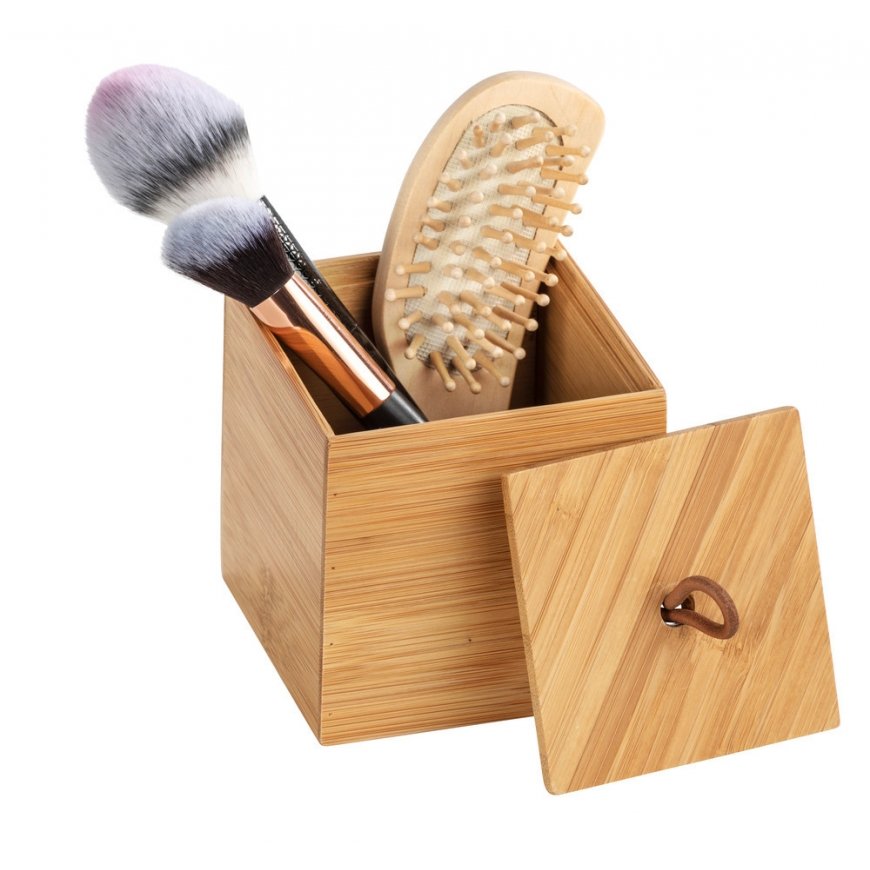 WENKO 23922100 säilytyslaatikko Varastolaatikko Neliö Bamboo – 3