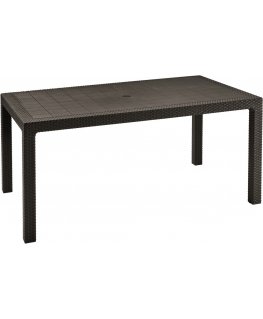 Allibert 204122 outdoor table Brown Rectangular shape