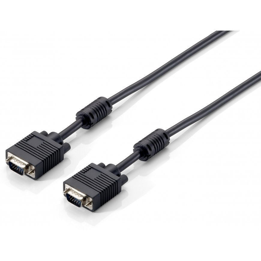 Equip 118814 VGA-kaapeli 10 m VGA (D-Sub) musta