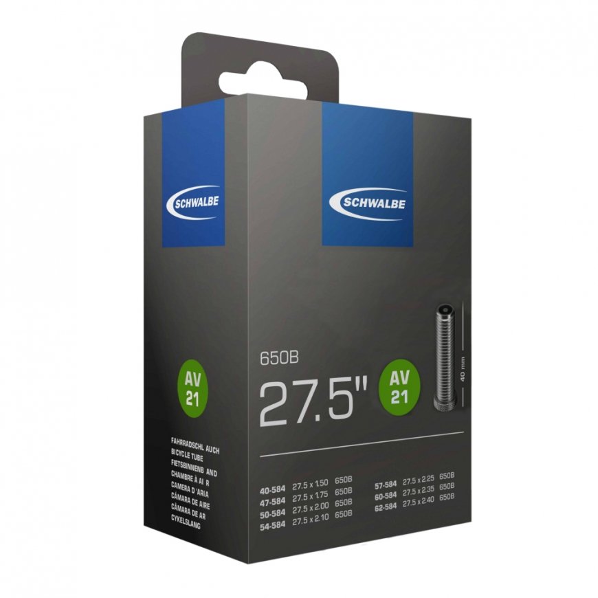 Schwalbe 10400050 velosipēda riepas kamera Schrader