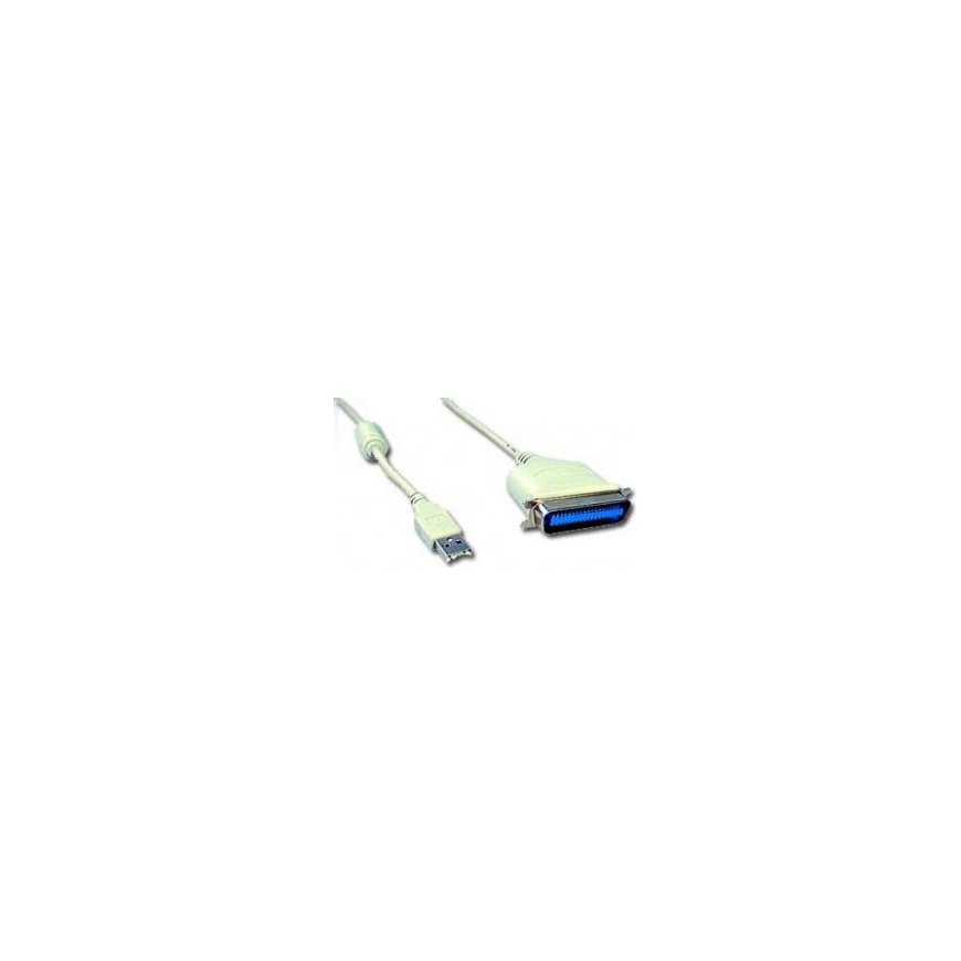 Gembird 1.8m USB Printer Cable paralleelkaabel Valge 1,8 m