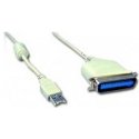 Gembird 1.8m USB Printer Cable paralelinis kabelis Balta 1,8 m Gembird 1.8m USB Printer Cable paralelinis kabelis Balta 1,8 m