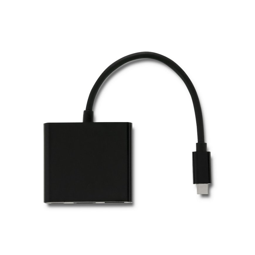 Qoltec 50430 dokstacija USB 3.2 Gen 2 (3.1 Gen 2) Type-C Melns – 2