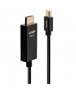 Lindy 40922 vaizdo kabelio adapteris 2 m Mini DisplayPort HDMI A tipo (standartinis) Juoda