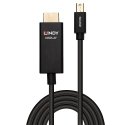 Lindy 2m Active Mini DisplayPort to HDMI Cable with HDR Lindy 2m Active Mini DisplayPort to HDMI Cable with HDR