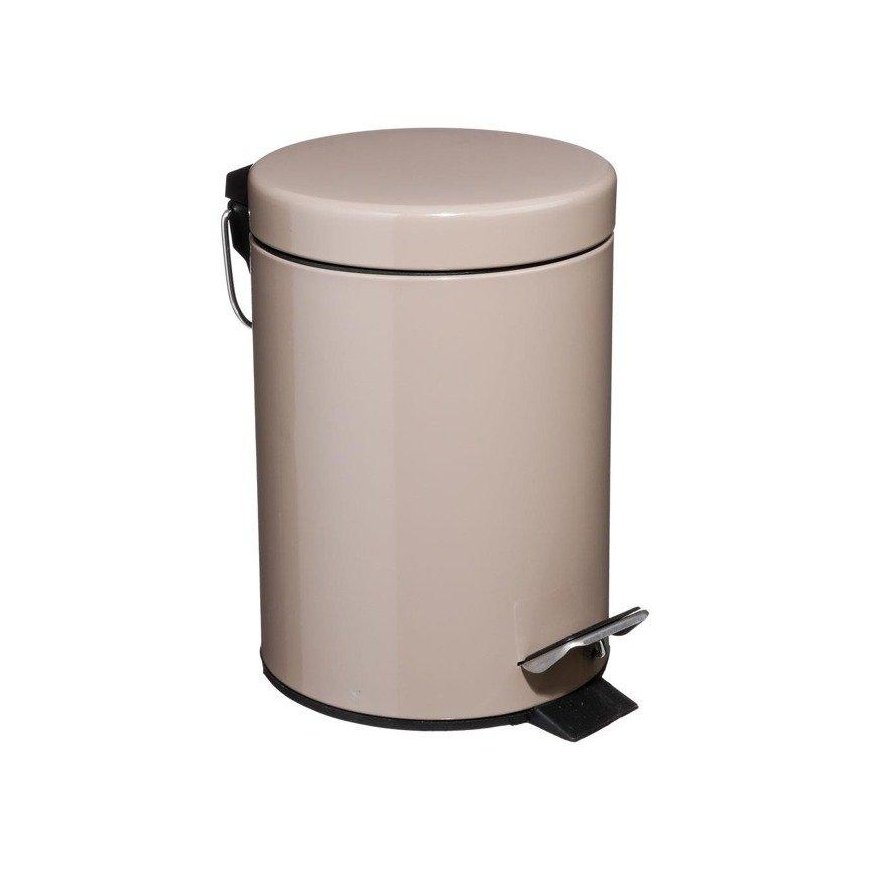 5five Simply Smart Bathroom basket, waste container, capacity 3 l, open lid, brown