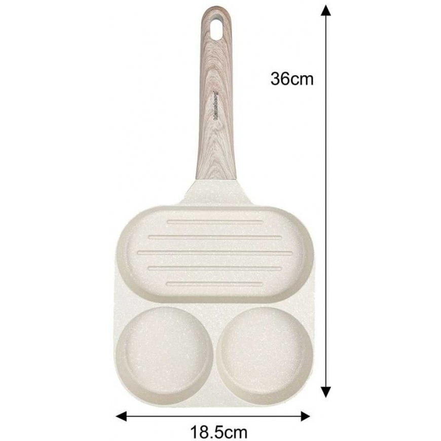 3 in 1 MARBLE EGGS, PANCAKES, PANCAKE GRILL KLAUSBERG KB-7818 BEIGE – 2